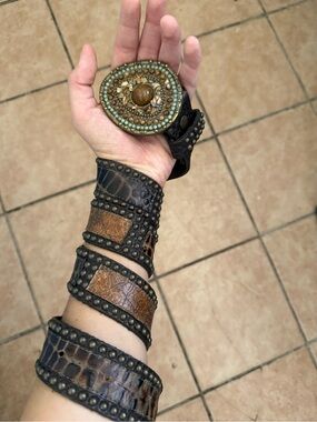 Leatherock studded belt